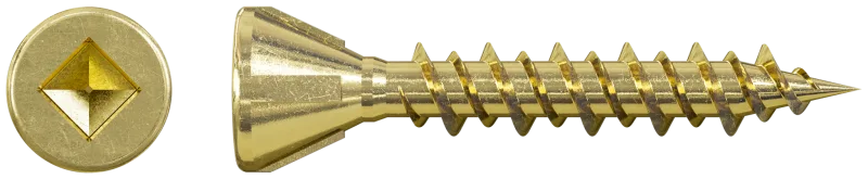 Simpson Strong-Tie MTHZ1S Strong-Drive® MTH Wood Underlayment Screw (Collated) — #7 x 1 in. Yellow Zinc (2500-Qty)