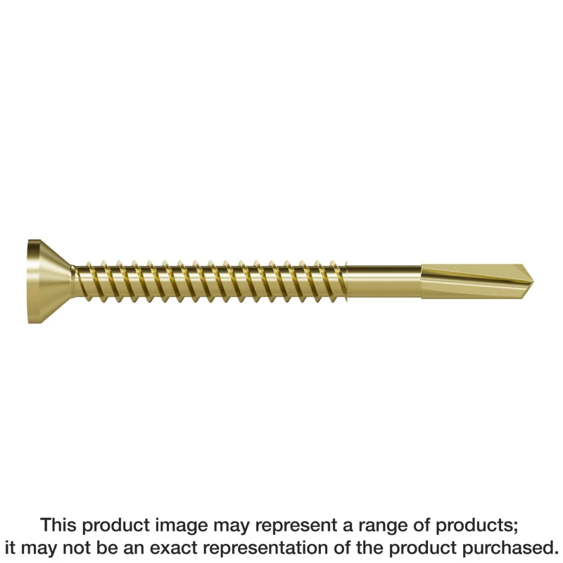 Simpson Strong-Tie PPHD11516S0817 Strong-Drive® PPHD SHEATHING-TO-CFS Screw (Collated) — #8 x 1-15/16 in. T25, Yellow Zinc (2000-Qty)