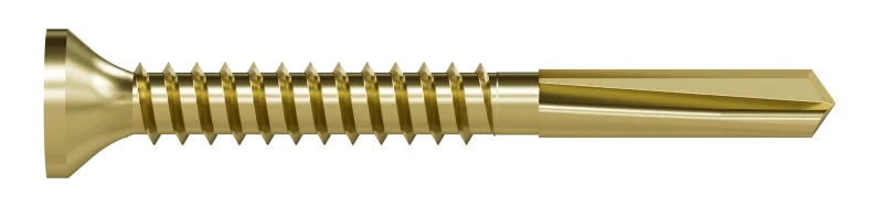 Simpson Strong-Tie PPHD134B1016-4K Strong-Drive® PPHD SHEATHING-TO-CFS Screw — #10 x 1-3/4 in. T25, Yellow Zinc (4000-Qty)