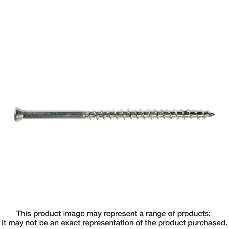 Simpson Strong-Tie S07162FBB Trim-Head Screw, Square Drive — #7 x 1-5/8 in. #1 SQ, Type 305 (4000-Qty)