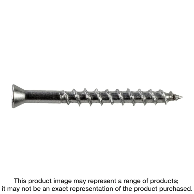 Simpson Strong-Tie S07162WP5 Deck-Drive™ DWP WOOD SS Screw — #7 x 1-5/8 in. T-15, Trim Head, Type 305 (5 lb.)