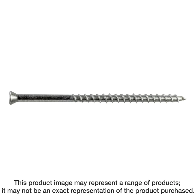 Simpson Strong-Tie S07250WP1 Deck-Drive™ DWP WOOD SS Screw — #7 x 2-1/2 in. T-15, Trim Head, Type 305 (1 lb.)