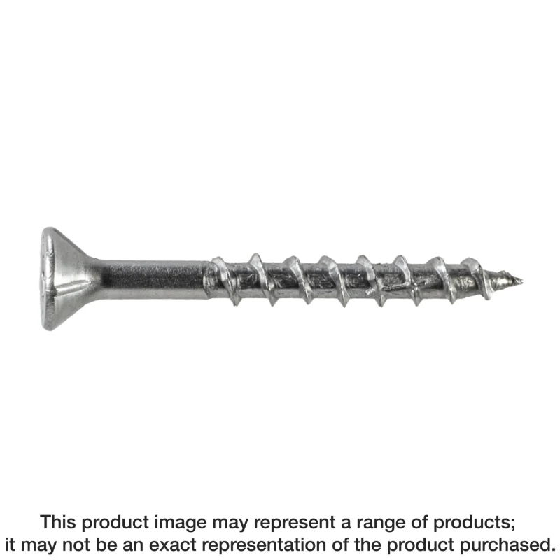 Simpson Strong-Tie S08250WPF5 Deck-Drive™ DWP WOOD SS Screw — #8 x 2-1/2 in. T-20, Flat Head, Type 305 (5 lb.)