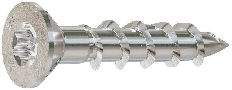 Simpson Strong-Tie S10100WP5 Deck-Drive™ DWP WOOD SS Screw — #10 x 1 in. T-25, Flat Head, Type 305 (5 lb.)