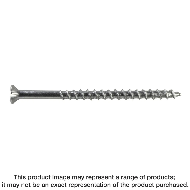 Simpson Strong-Tie S10300WP5 Deck-Drive™ DWP WOOD SS Screw — #10 x 3 in. T-25, Flat Head, Type 305 (5 lb.)