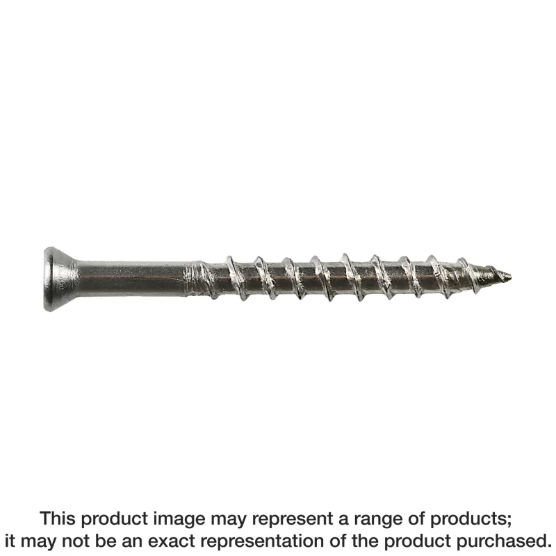Simpson Strong-Tie S10350WP1 Deck-Drive™ DWP WOOD SS Screw — #10 x 3-1/2 in. T25, Flat Head, Type 305 (1 lb.)