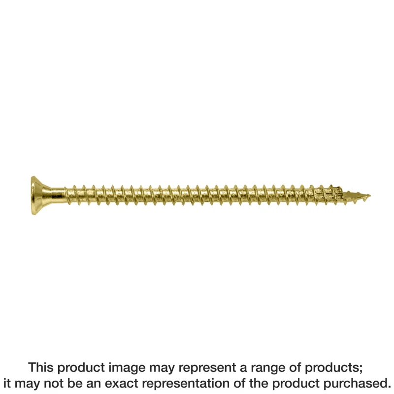 Simpson Strong-Tie SDCF22434-R50 Strong-Drive® SDCF TIMBER-CF Screw — 0.315 in. x 4-3/4 in. T40, Yellow Zinc (50-Qty)