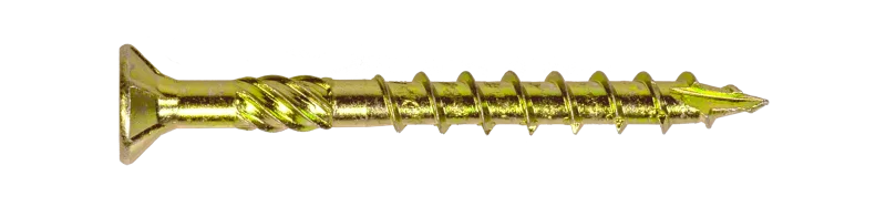 Simpson Strong-Tie SDCP22318 Strong-Drive® SDCP TIMBER-CP Screw — 0.315-in. x 3-1/8-in. T40, Yellow Zinc (250-Qty)
