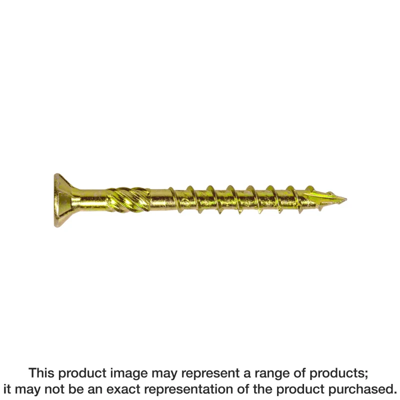 Simpson Strong-Tie SDCP22512-R50 Strong-Drive® SDCP TIMBER-CP Screw — 0.315-in. x 5-1/2-in. T40, Yellow Zinc (50-Qty)