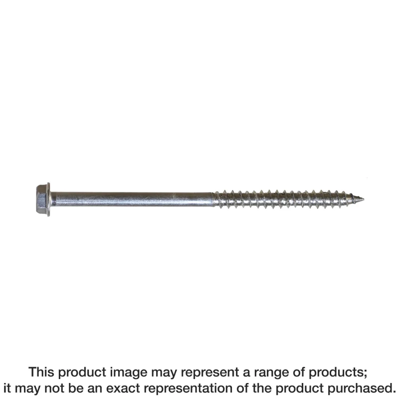 Simpson Strong-Tie SDWH19400SS-R100 Strong-Drive® SDWH™ TIMBER-HEX SS Screw — 0.185 in. x 4 in. 5/16 Hex, Type 316 (100-Qty)