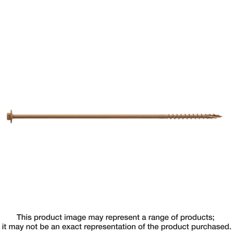 Simpson Strong-Tie SDWH19600DBMB Strong-Drive® SDWH™ TIMBER-HEX Screw — 0.195 in. x 6 in. 5/16 Hex, DB Coating (250-Qty)