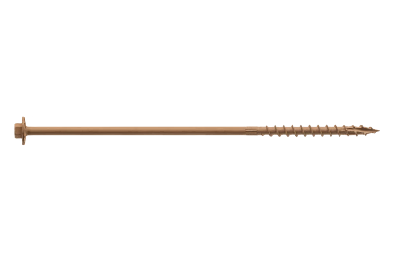 Simpson Strong-Tie SDWH19800DB-R12 Strong-Drive® SDWH™ TIMBER-HEX Screw — 0.195 in. x 8 in. 5/16 Hex, DB Coating, Tan (12-Qty)
