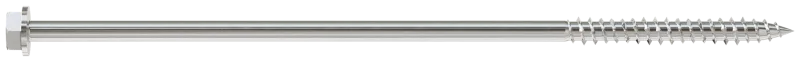 Simpson Strong-Tie SDWH271000SS-R25 Strong-Drive® SDWH™ TIMBER-HEX SS Screw — 0.275 in. x 10 in. 1/2 Hex, Type 316 (25-Qty)