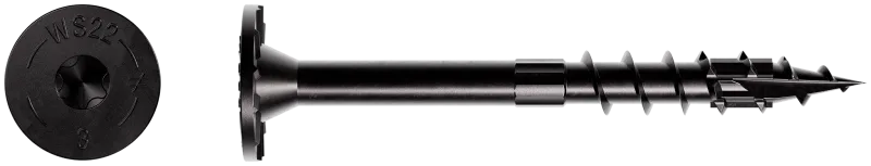 Simpson Strong-Tie SDWS22300DBBMB Strong-Drive® SDWS™ TIMBER Screw (Exterior Grade) — 0.220 in. x 3 in. T40, Black (250-Qty)