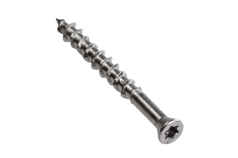 Simpson Strong-Tie T07162WP1 Deck-Drive™ DWP WOOD SS Screw — #7 x 1-5/8 in. T-15, Trim Head, Type 316 (1 lb.)