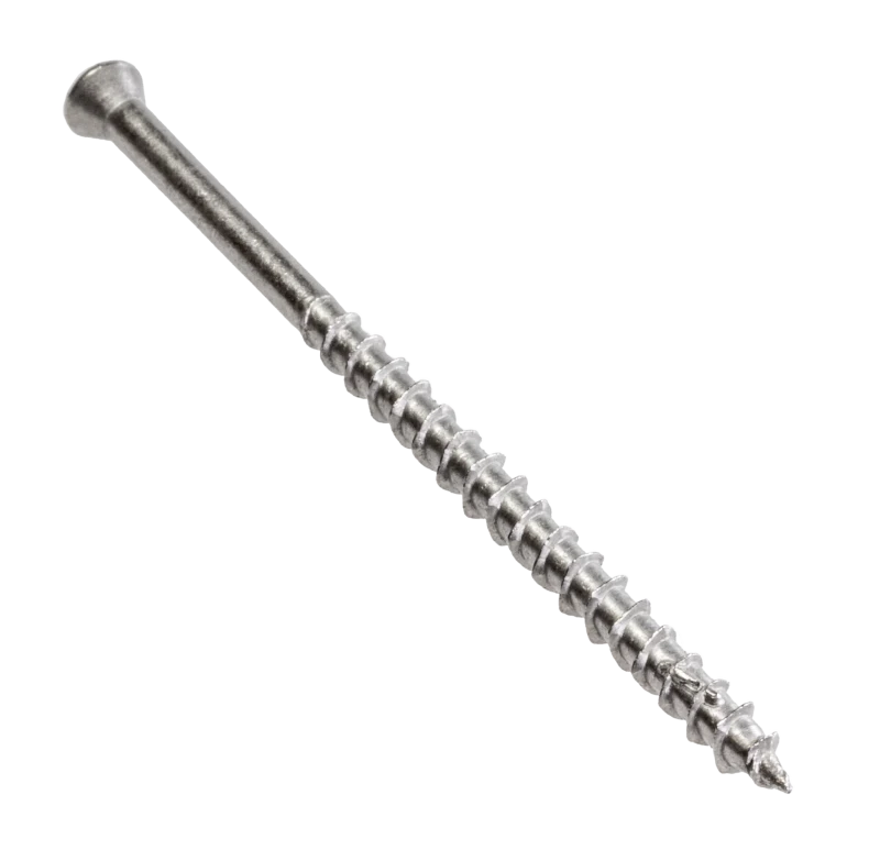 Simpson Strong-Tie T07300WP1 Deck-Drive™ DWP WOOD SS Screw — #7 x 3 in. T-15, Trim Head, Type 316 (1 lb.)