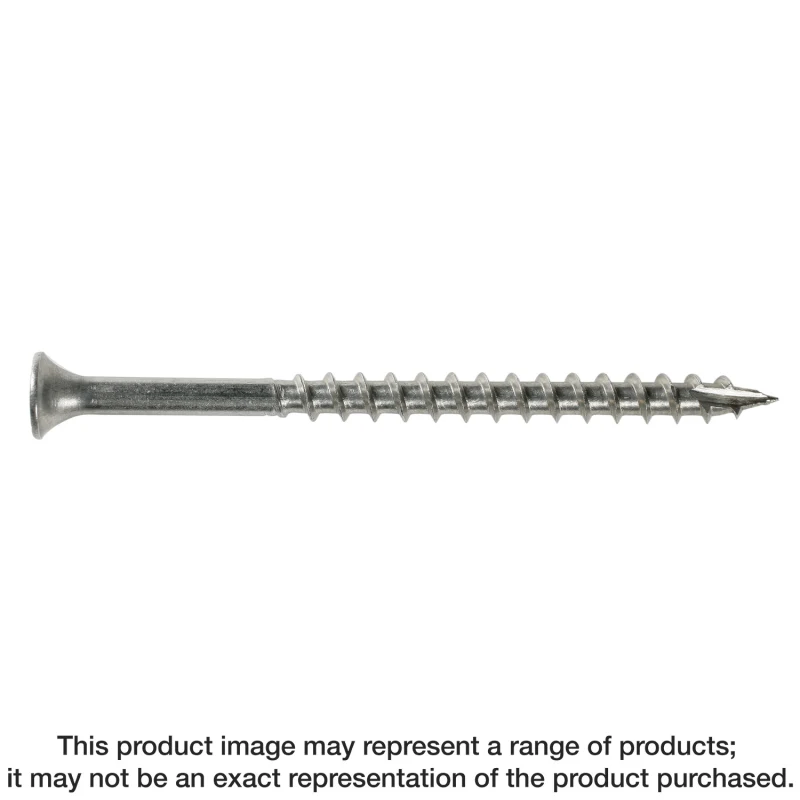 Simpson Strong-Tie T10300DBB Bugle-Head Wood Screw, Square Drive — #10 x 3 in. #2 Square, Type 316 (1500-Qty)
