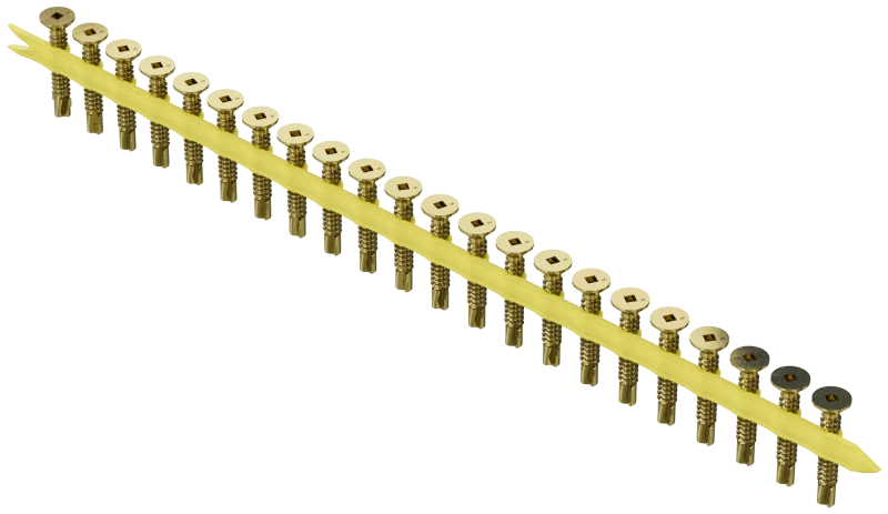 Simpson Strong-Tie TB1440S Strong-Drive® TB WOOD-TO-STEEL Screw (Collated) — #14 x 1-9/16 in. Yellow Zinc (1000-Qty)
