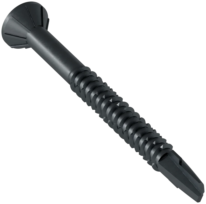 Simpson Strong-Tie TBP1260S Strong-Drive® TB WOOD-TO-STEEL Screw (Collated) — #12 x 2-3/8 in. Black Phos. (1000-Qty)