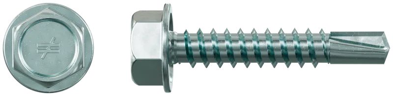 Simpson Strong-Tie X1S1016 Strong-Drive® Self-Drilling X Metal Screw (Collated) — #10 x 1 in. 5/16 Hex, Clear Zinc (1500-Qty)
