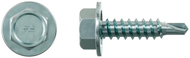 Simpson Strong-Tie XU34S1016 Strong-Drive® Self-Drilling X Metal Screw (Collated) — #10 x 3/4 in. 5/16 Hex, Clear Zinc (1500-Qty)