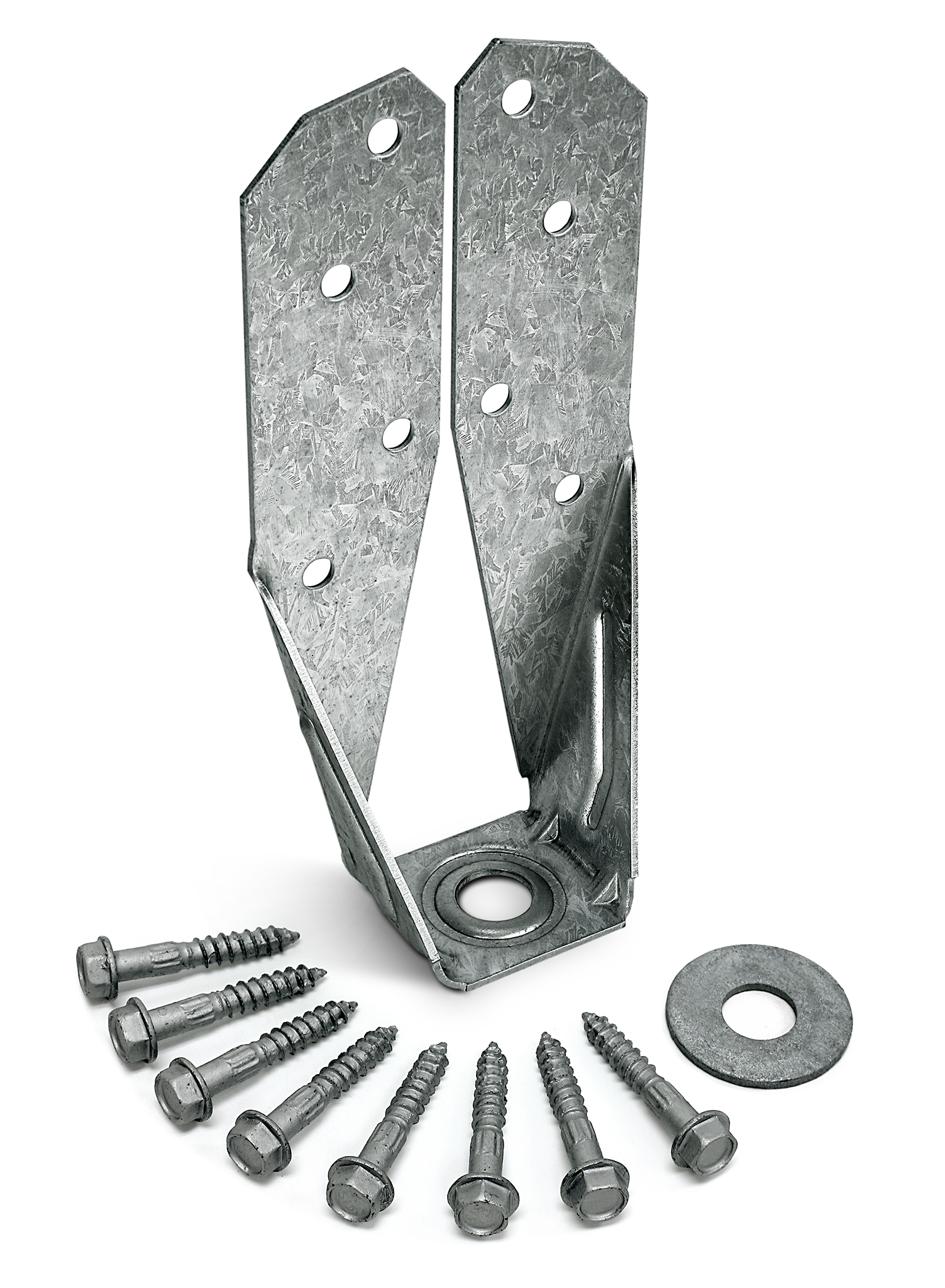 Simpson Strong-Tie DTT2Z DTT2Z® ZMAX® Galvanized Deck Tension Tie for 2x with 1-1/2 in. SDS Screws