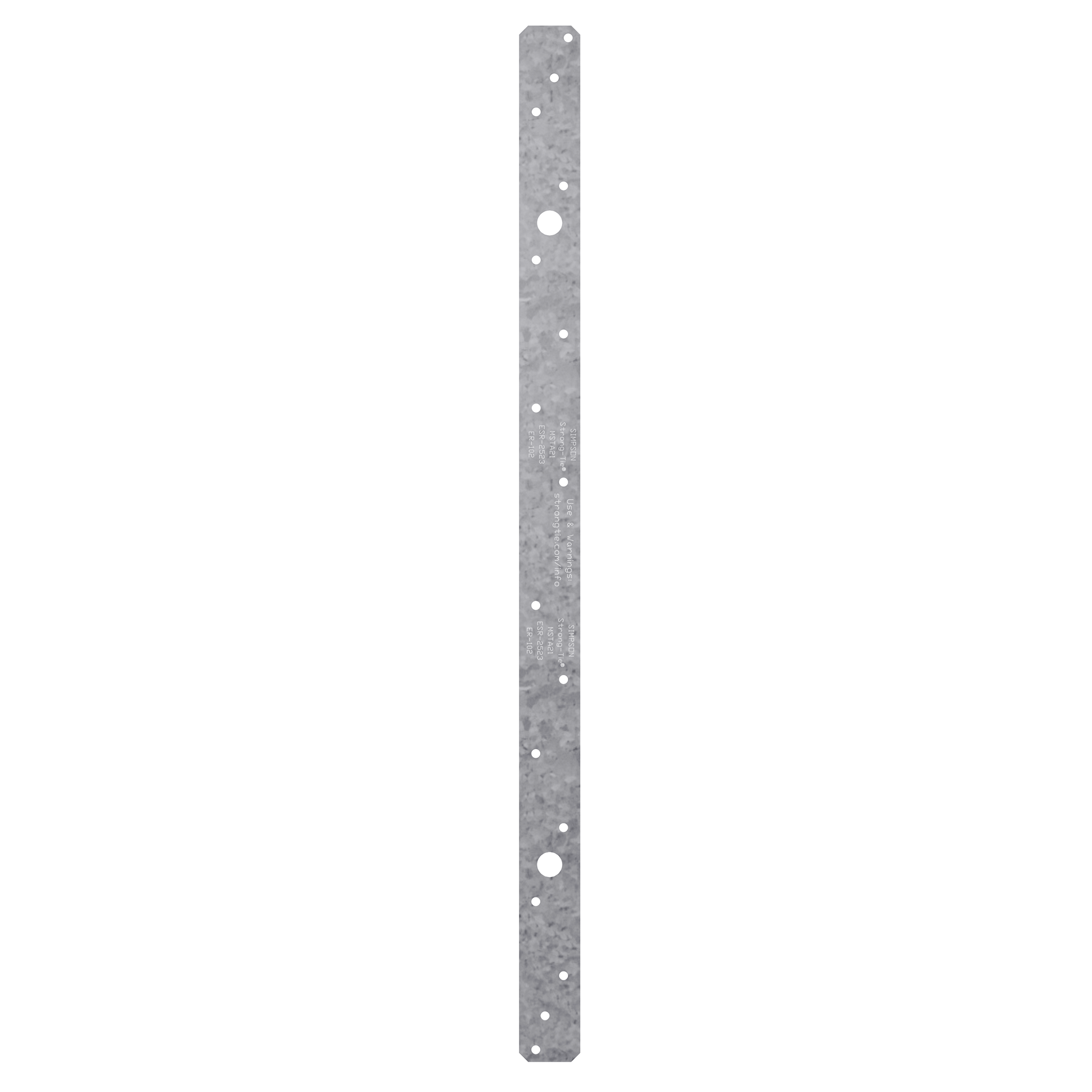 Simpson Strong-Tie MSTA21 MSTA 21-in. 18-Gauge Galvanized Medium Strap Tie