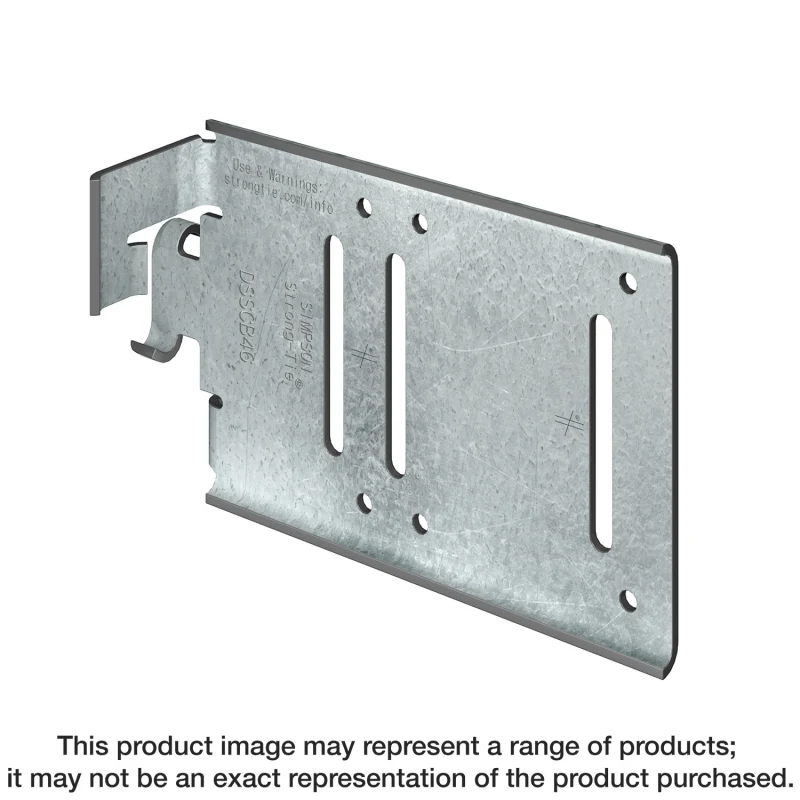 Simpson Strong-Tie DSSCB48-KT25 DSSCB 4 in. x 8 in. Bypass Framing Drift Strut Connector w/ Screws (25-Qty)