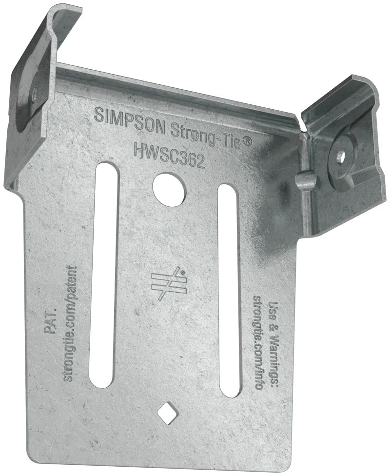 Simpson Strong-Tie HWSC362-KT HWSC™ 3-7/16 in. Head-of-Wall Slide-Clip Connector w/ Screws (50-Qty)