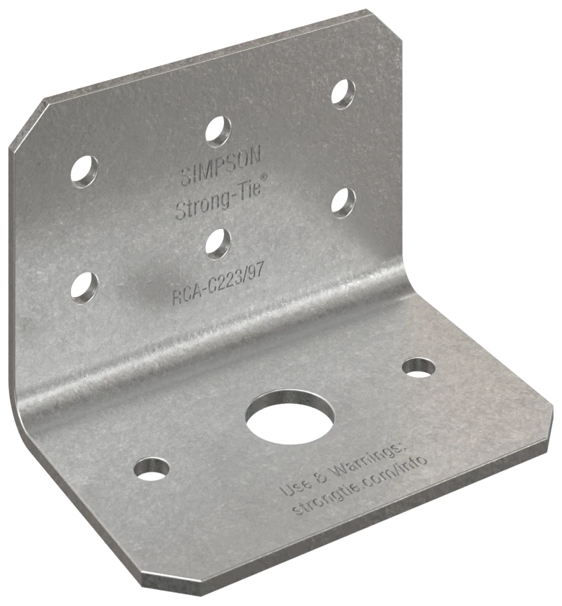 Simpson Strong-Tie RCA-C223/97-R90 RCA-C™ 2 in. x 2 in. x 3 in. 12-Gauge Rigid Connector Angle for Concrete (90-Qty)