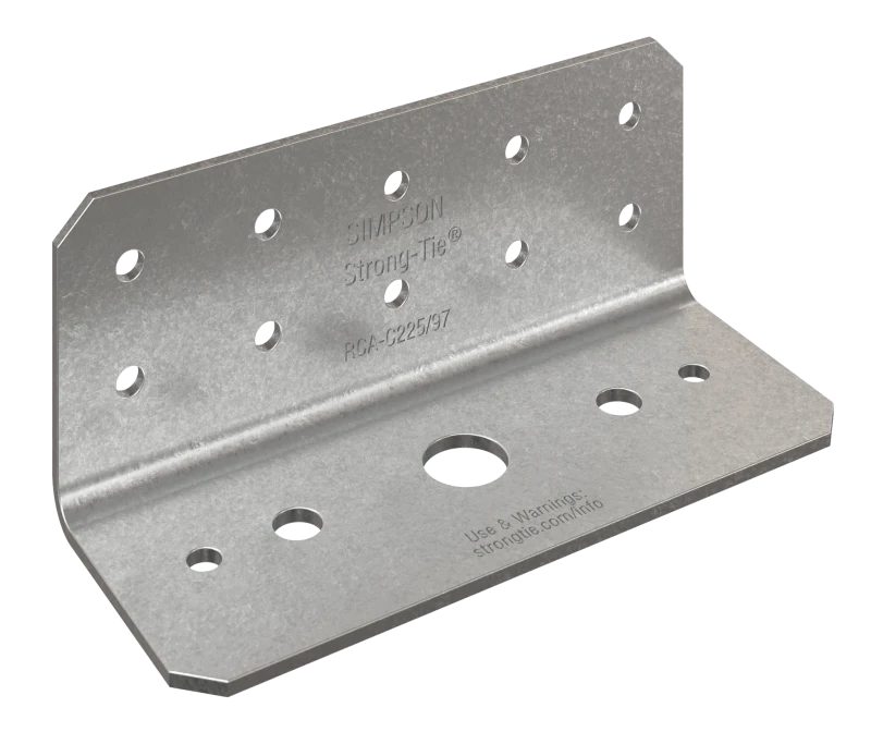 Simpson Strong-Tie RCA-C225/97-R55 RCA-C™ 2 in. x 2 in. x 5 in. 12-Gauge Rigid Connector Angle for Concrete (55-Qty)