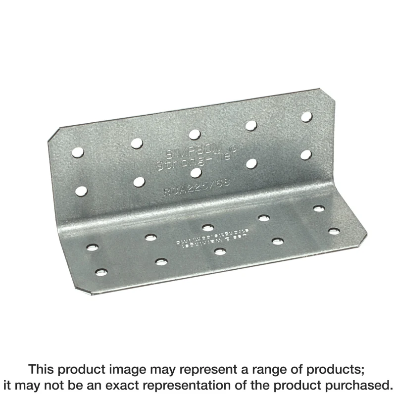 Simpson Strong-Tie RCA2211/68-R40 RCA 2 in. x 2 in. x 11 in. 14-Gauge Galvanized Rigid Connector Angle (40-Qty)