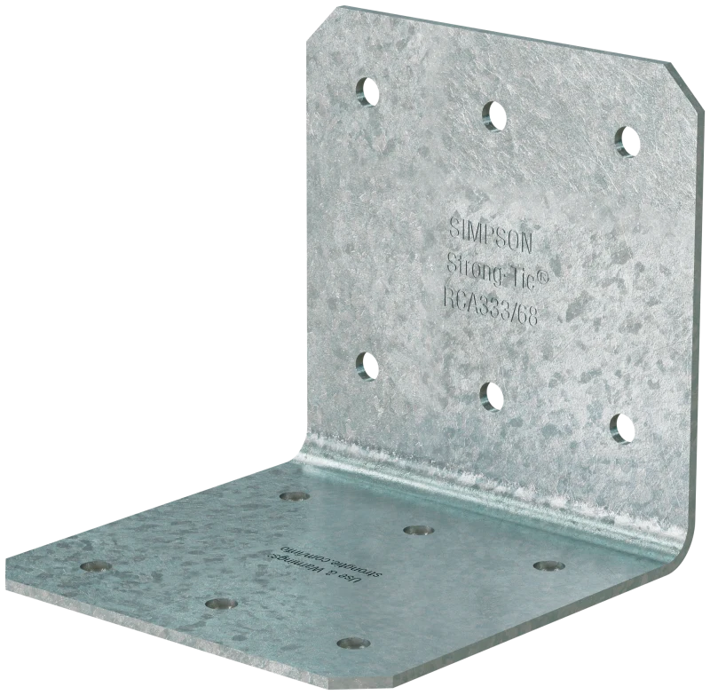 Simpson Strong-Tie RCA333/68-R85 RCA 3 in. x 3 in. x 3 in. 14-Gauge Galvanized Rigid Connector Angle (85-Qty)