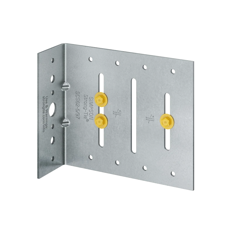 Simpson Strong-Tie SCS62-5/97-KT25 SCS 2 in. x 6 in. x 5 in. 12-Gauge Seismic Bypass Framing Slide Clip w/ Screws (25-Qty)