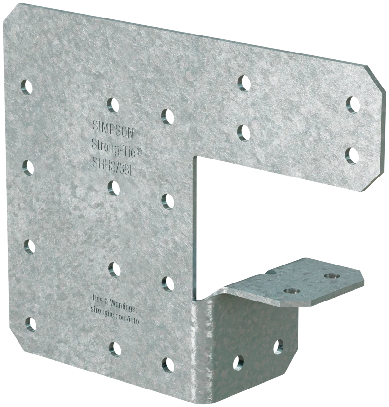 Simpson Strong-Tie SHH3/68-KT24 SHH 4-3/8 in. x 5-5/8 in. 68-mil Galvanized Steel Header Hanger (24-Qty)